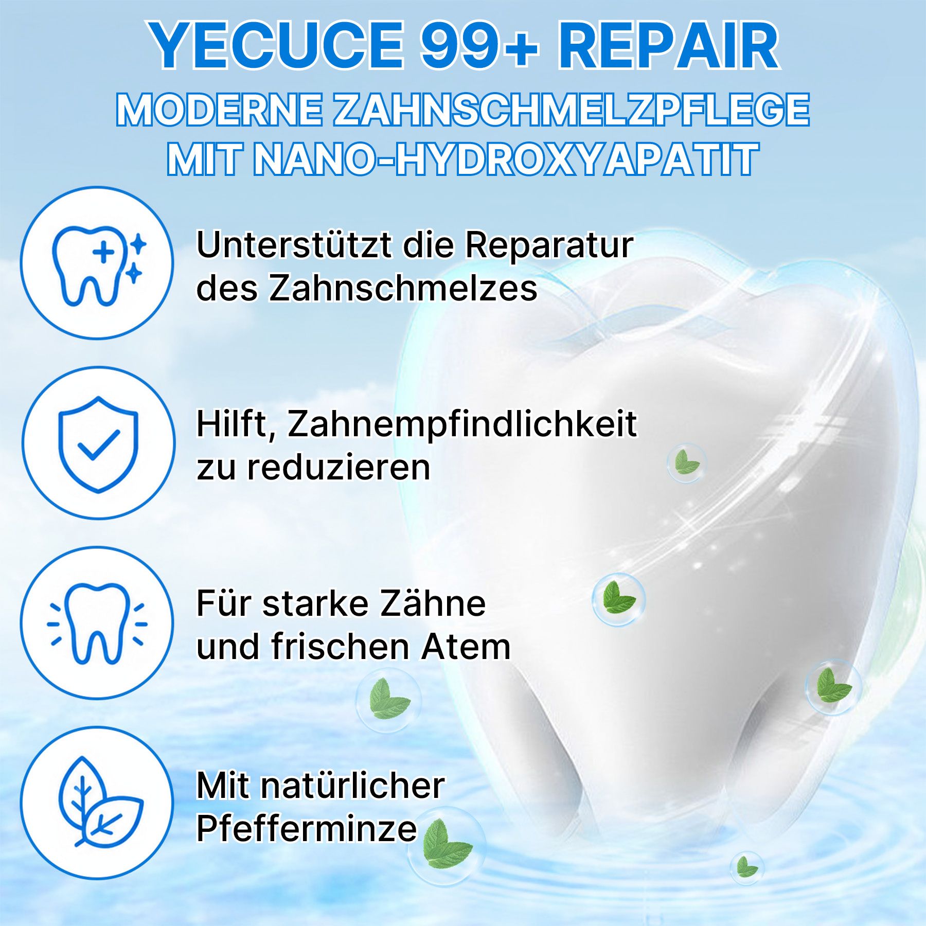 ALIVER Dentifrice blanchissant à l'hydroxyapatiteconcentration supérieure à 9,9 %
