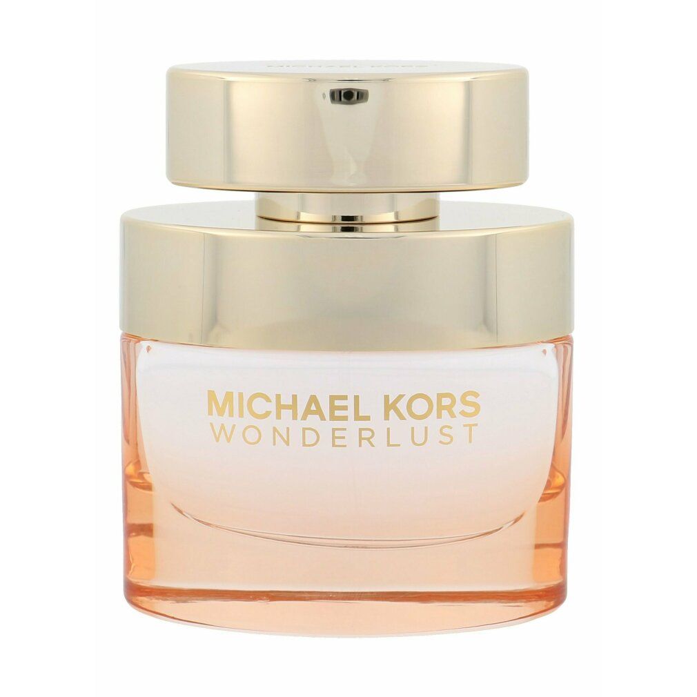 Flacon de Michael Kors Wonderlust Eau de Parfum avec bouchon doré.