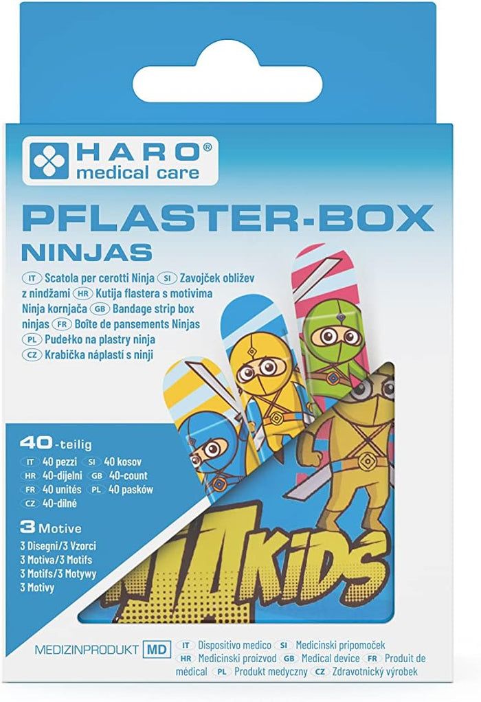 Haro Kinderpleisterbox met ninjamotieven