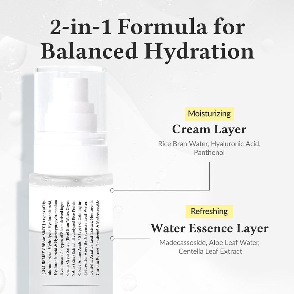 Dr. Althea 345 Relief Cream Mist - Hydraterende gezichtsnevel 100 ml