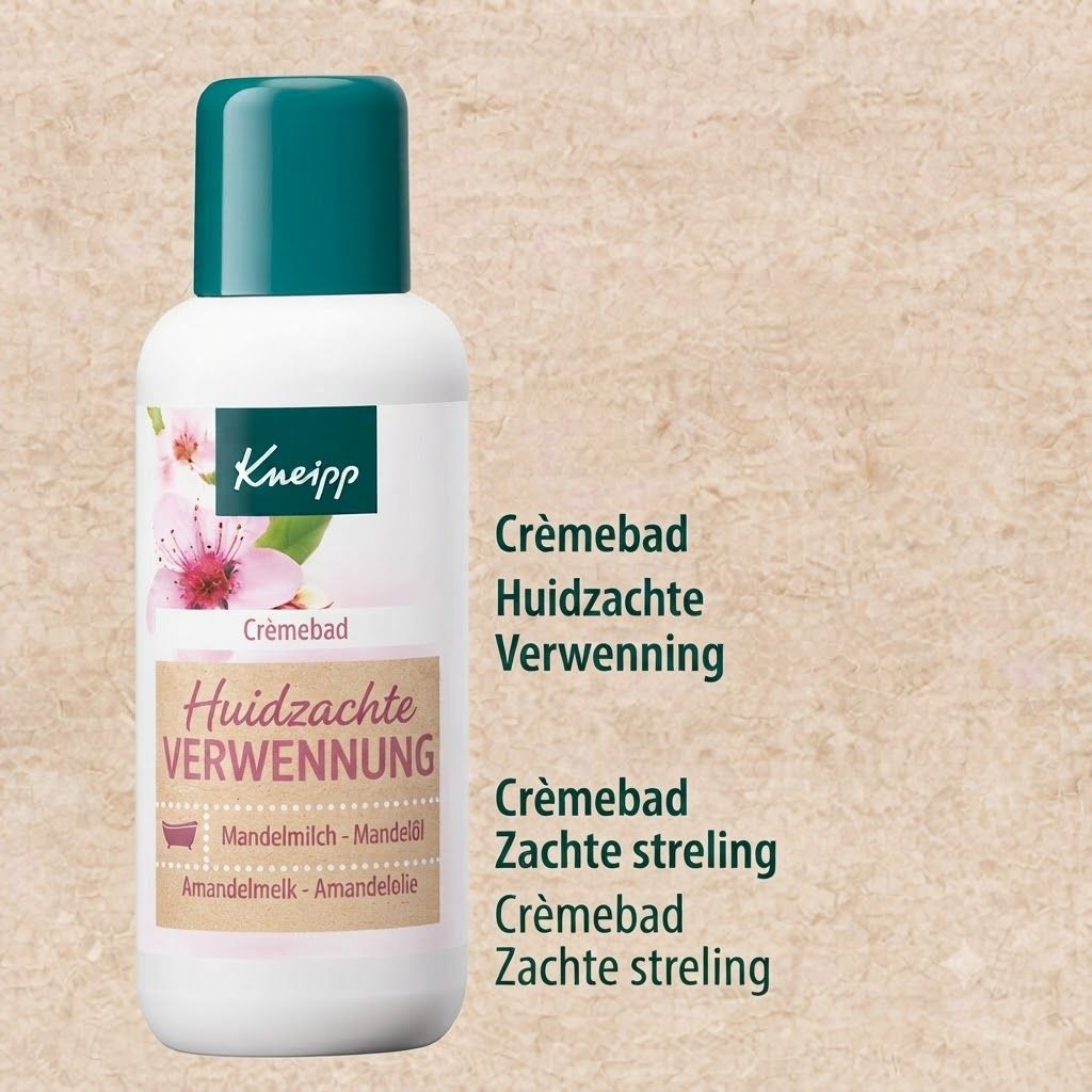 Kneipp Crèmebad Huidzachte Verwening met amandelmelk.