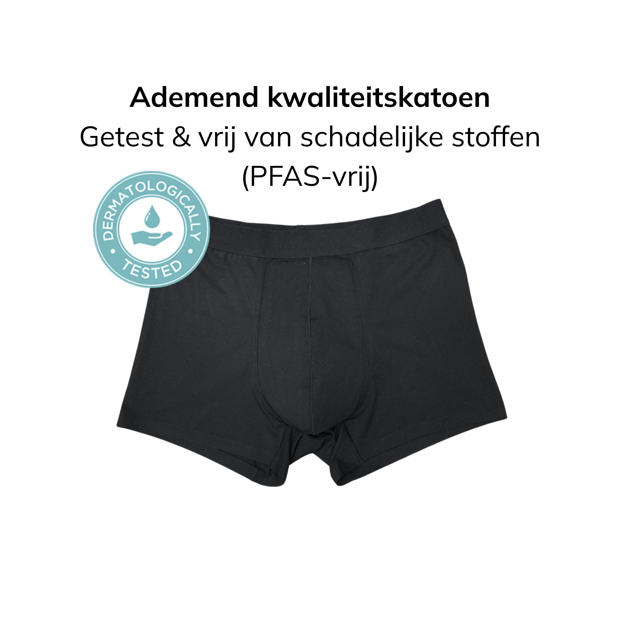 Robin Premium Wasbare Incontinentie Boxer bij Urineverlies, 3-Pack (L, Marineblauw)