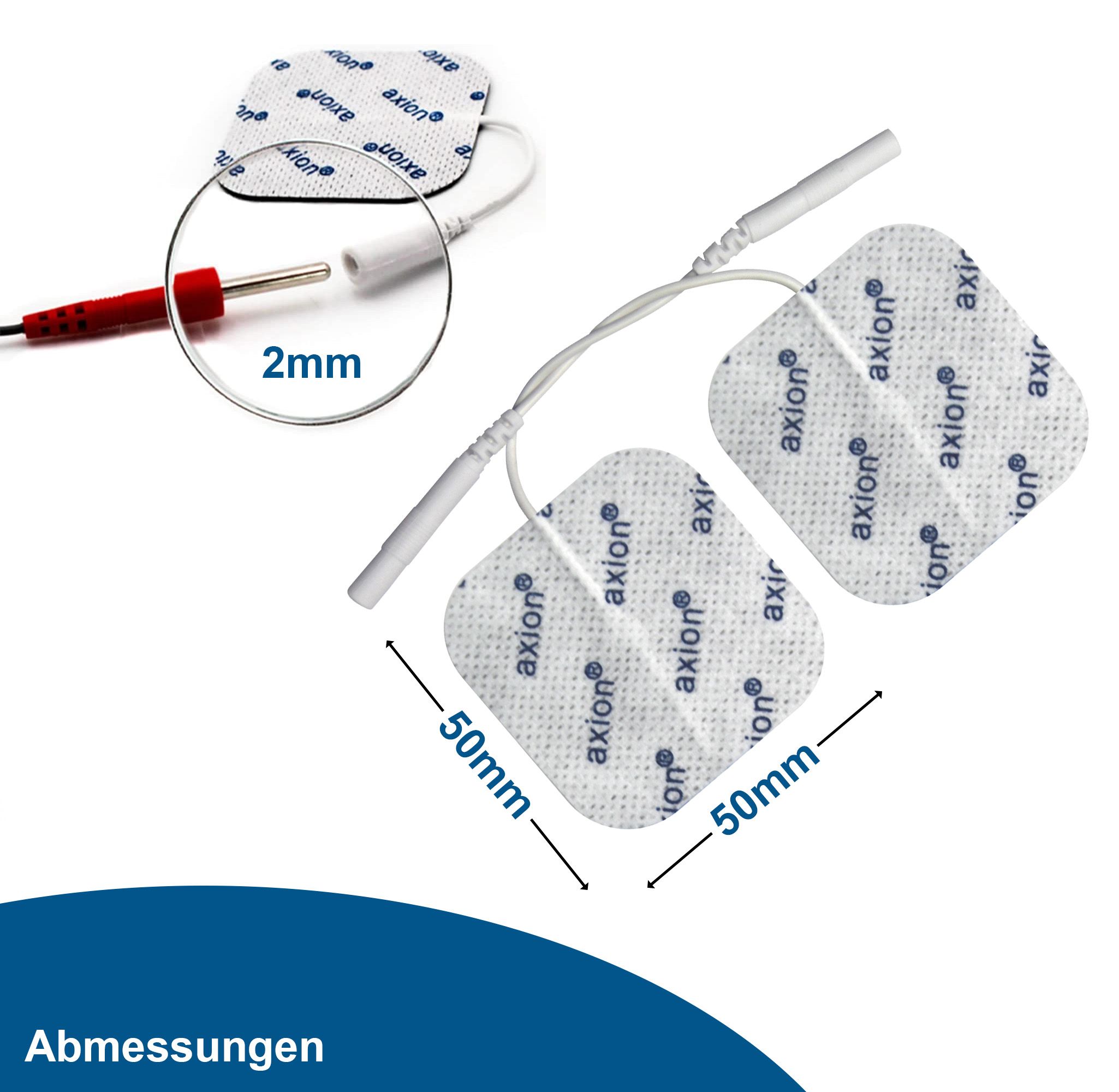 axion® zelfklevende elektrodepads 5x5 en 10x5 cm