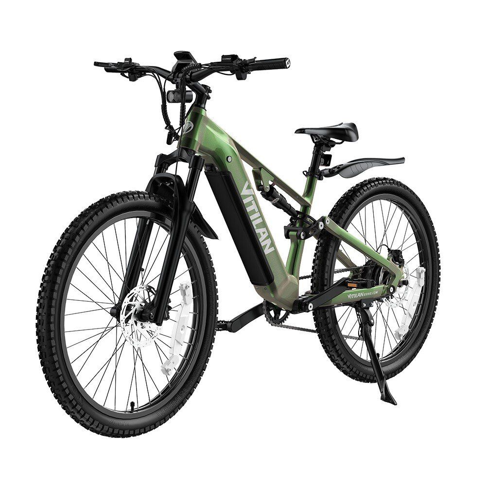 VITILAN M5 Volledig geveerde elektrische fiets, 48V 15Ah accu
