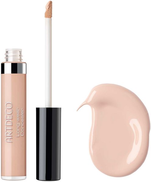 Artdeco Long-Wear Concealer flesje, applicator en swatch.