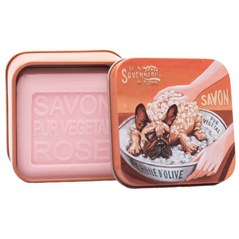 La Savonnerie de Nyons - Metalen doos met zeep - Bulldog