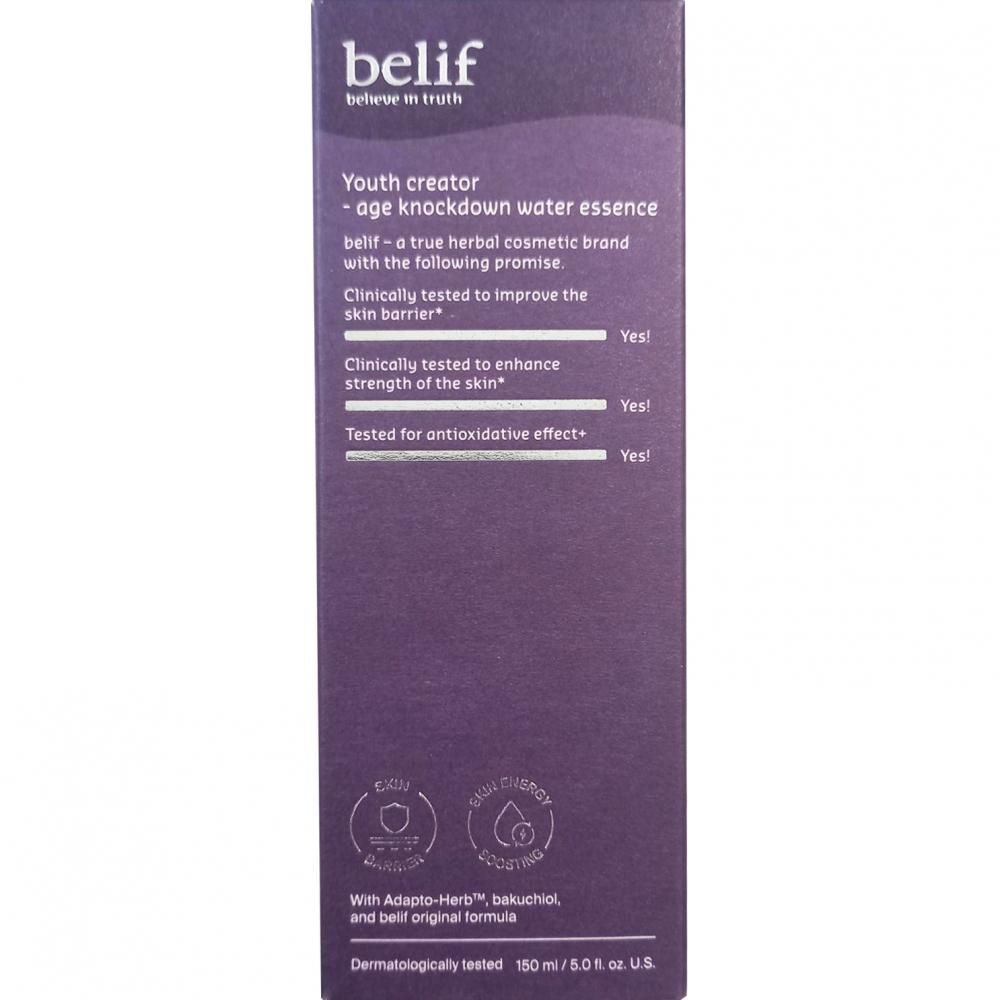belif Age Knockdown Water Essence – essence légère au bakuchiol et à l’ATP pour plus de fermeté