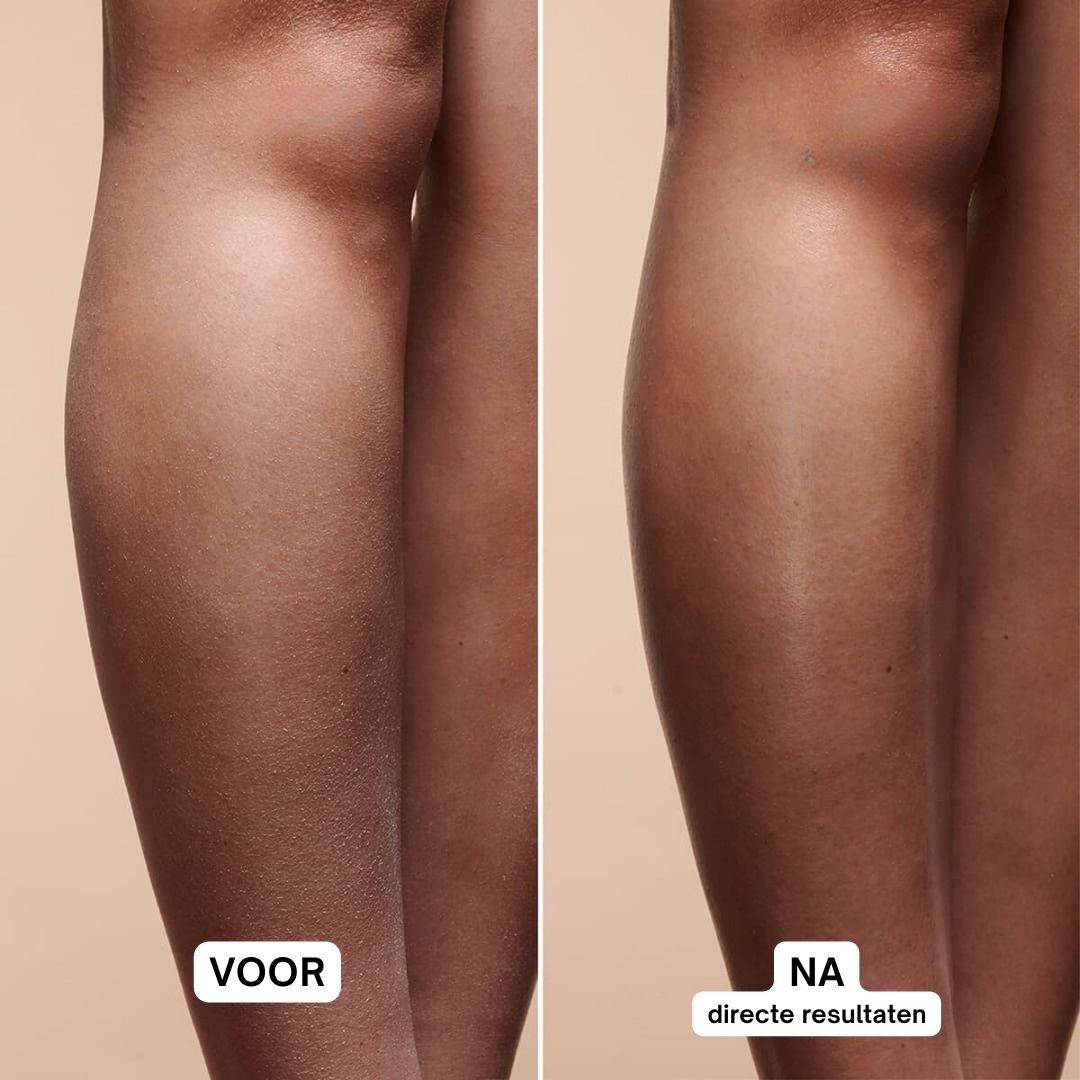 Crème-boterpot met roze deksel. Tekst: Zonder parabenen, Zonder sulfaten, Zonder allergenen, Zonder ftalaten.