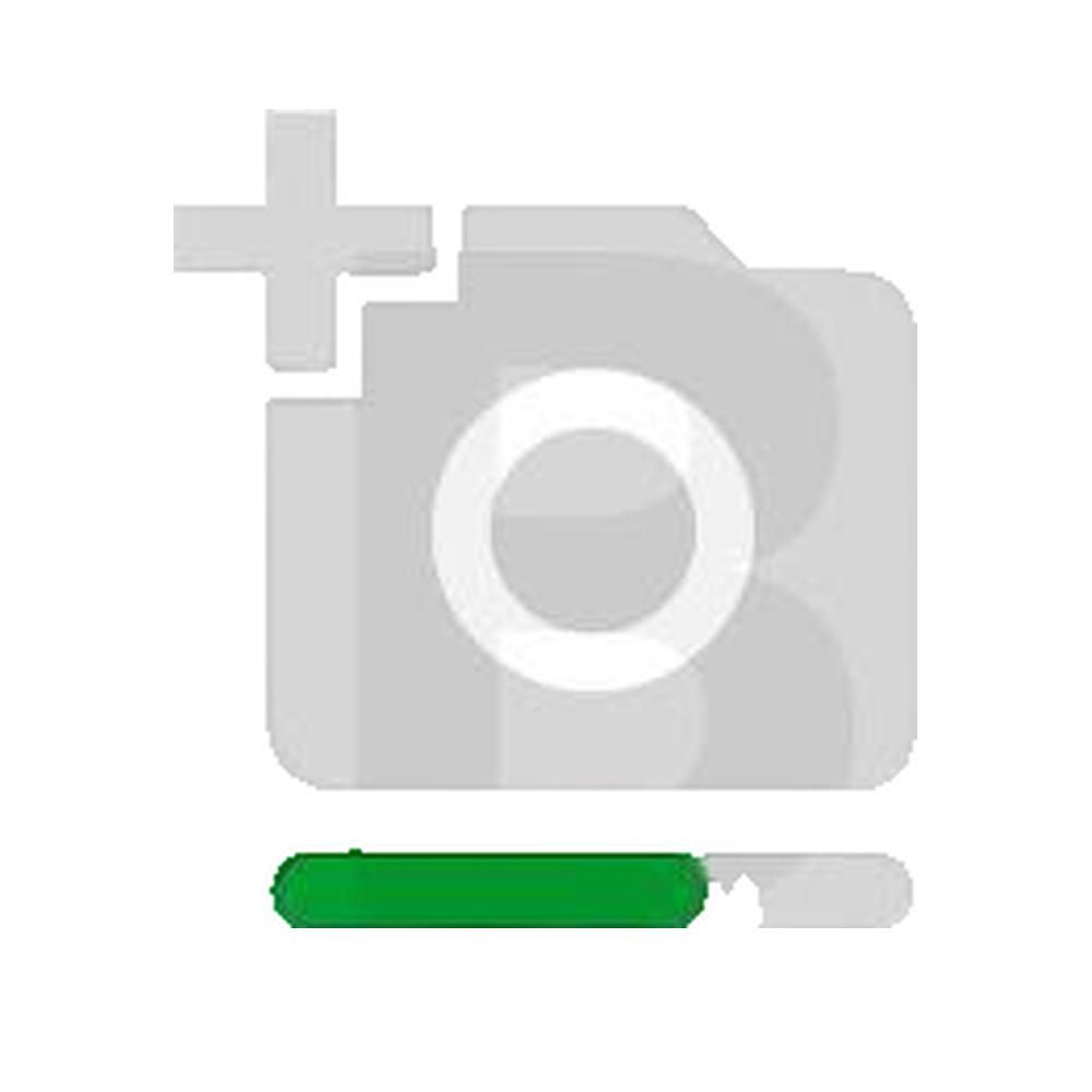 Grijs pictogram met plus, camera en balk. Een groene balk bevindt zich onderaan de afbeelding.