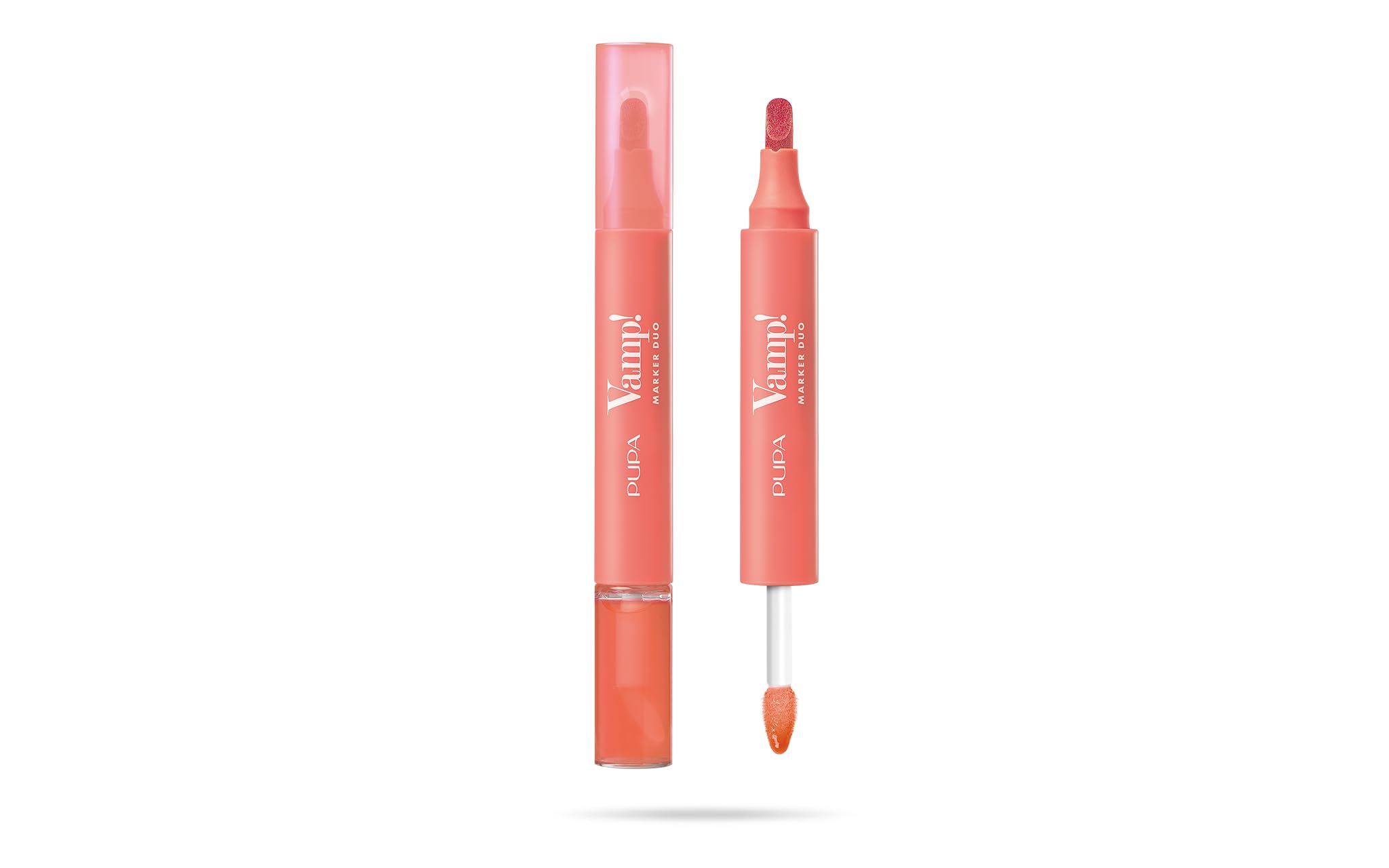 Pupa Vamp! Marker Duo Rouge à Lèvres + Gloss 008 Orange Sorbet