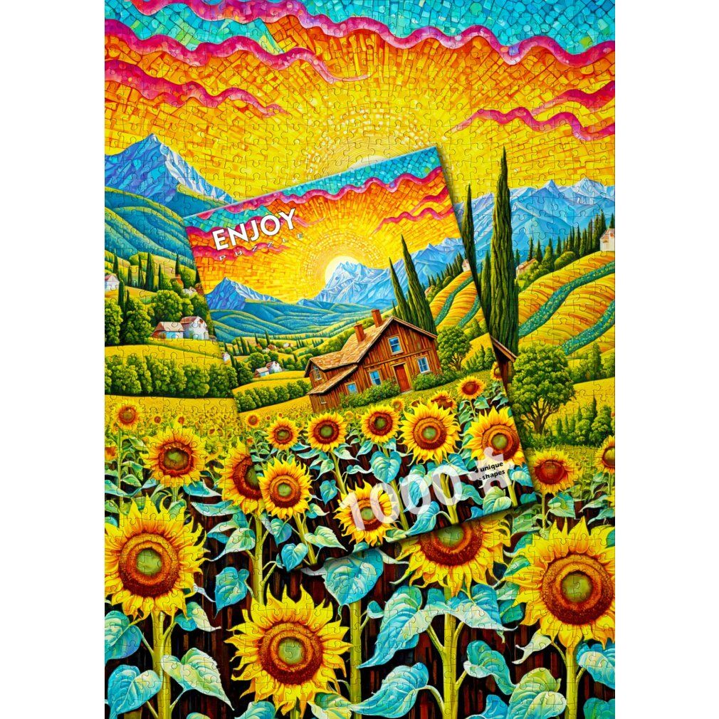 annÉe Puzzle Sunflower House 1000 pièces