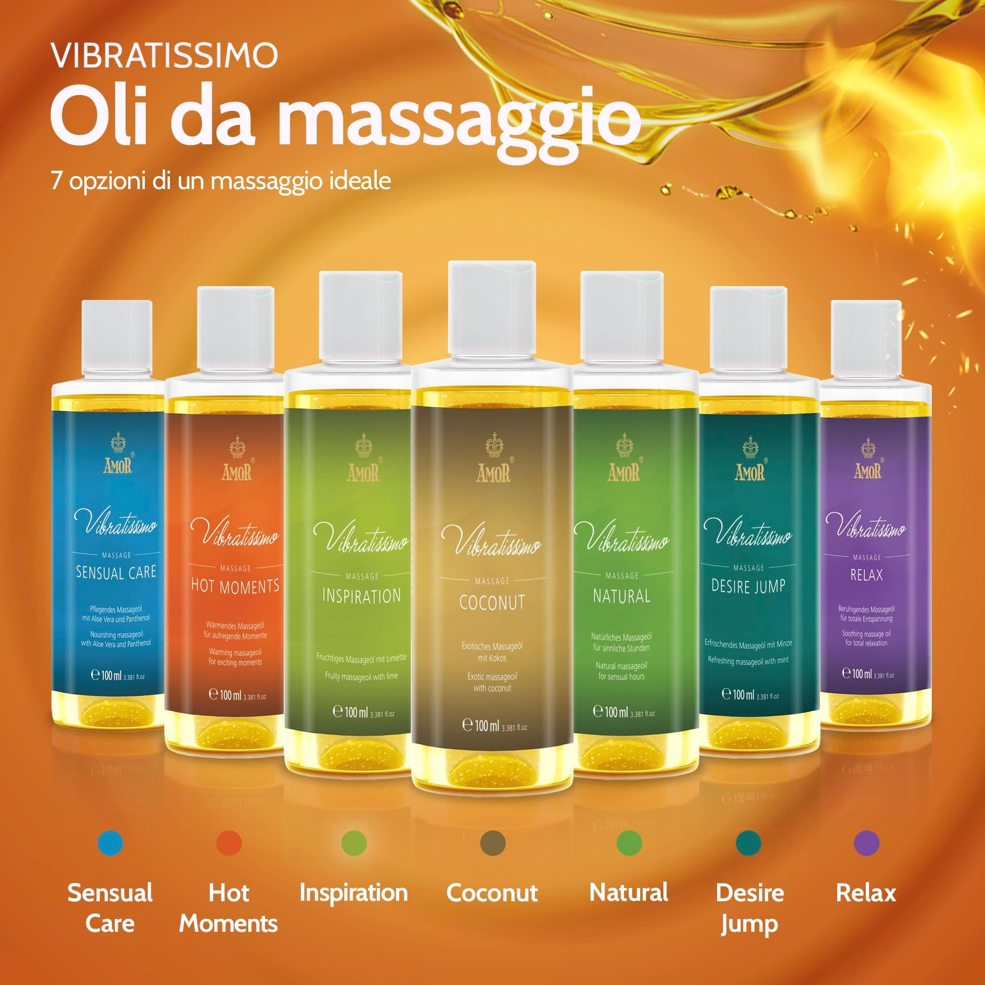 Vibratissimo Huile de Massage Hot Moments
