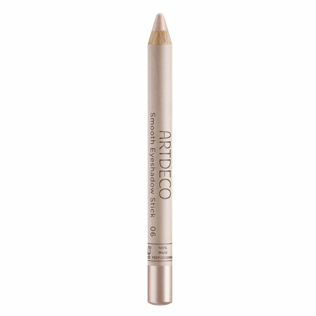 Artdeco Smooth Eyeshadow Stick 06. Beige potlood met gouden punt. Productnaam en merk duidelijk zichtbaar.