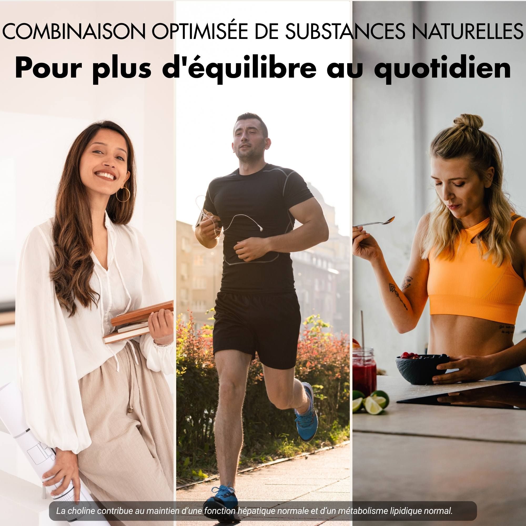 Bouteille de Gélules Foie Plus, 180 gélules végétales. Avec choline & chardon-Marie. HACCP, ISO-9001.