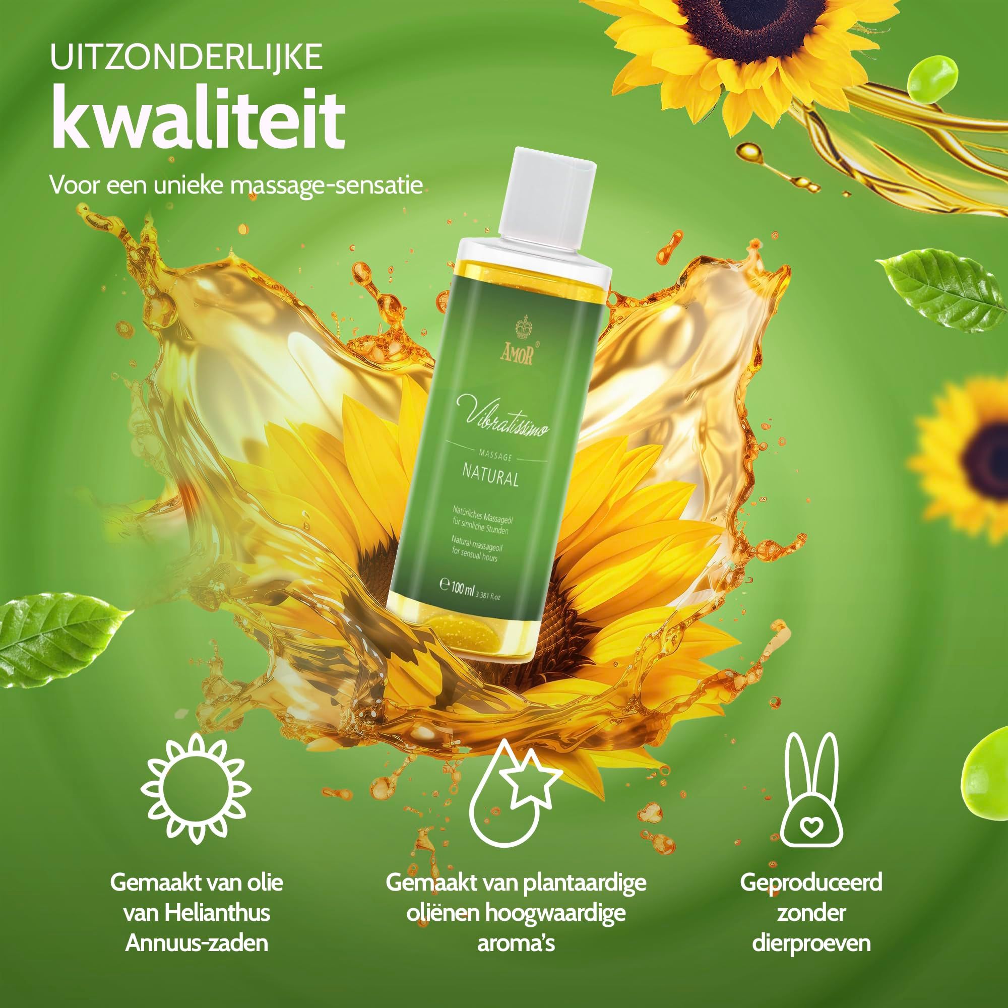 Vibratissimo Massageolie Natural