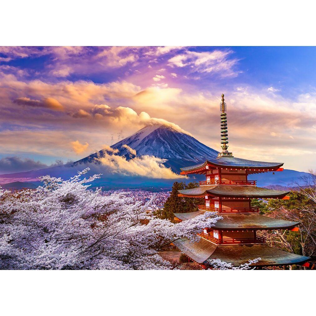 enjoy Puzzelberg Fuji in het voorjaar, Japan 1000 delen