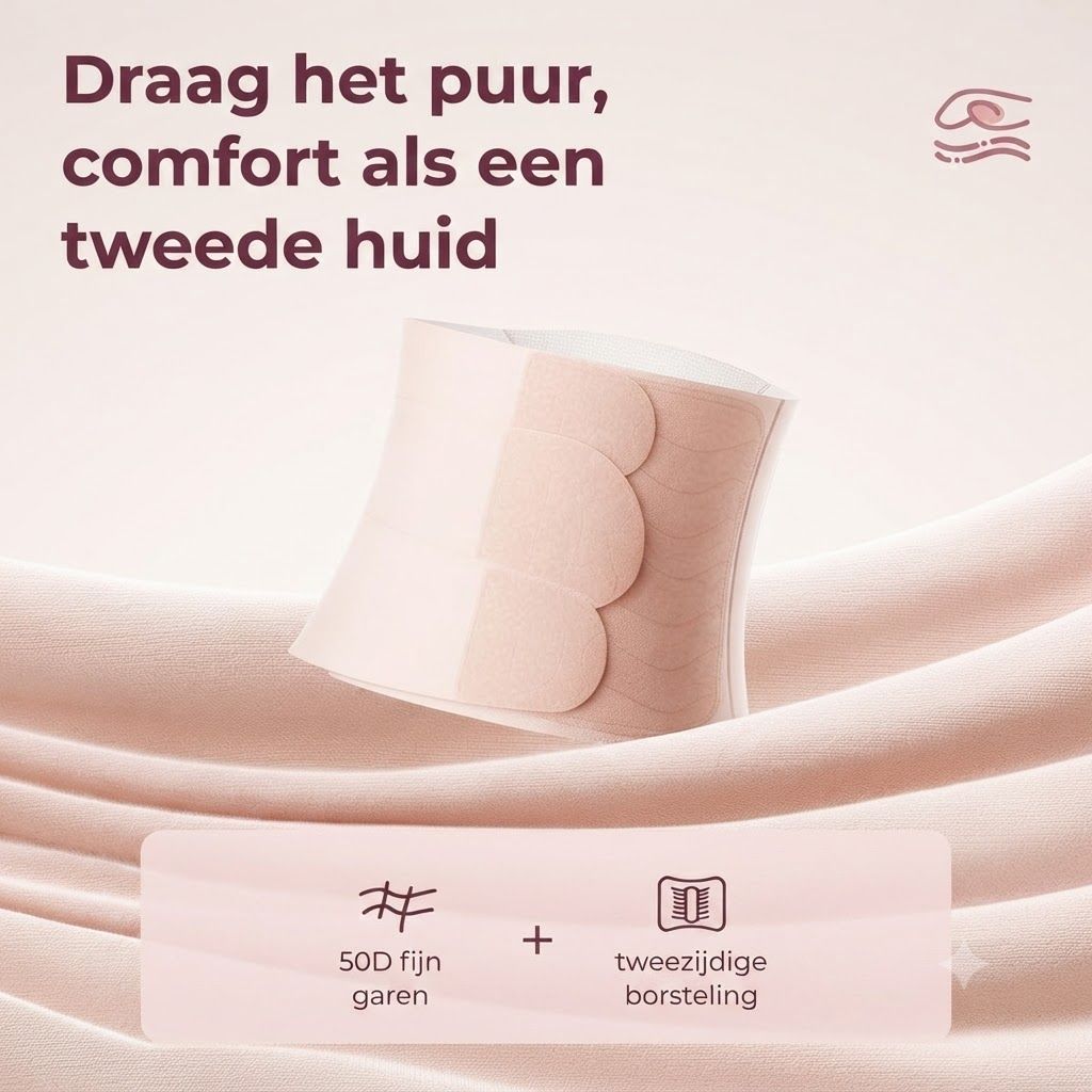 Een huidkleurige, naadloze bh-inzet met kleefzones.