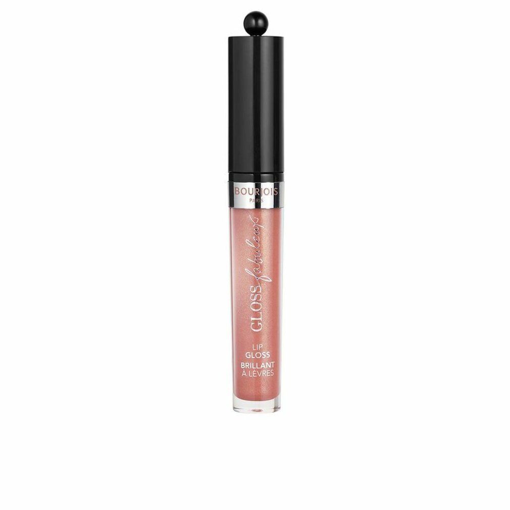 Gloss à lèvres rose avec bouchon noir. Inscription: Gloss Fabuleux.