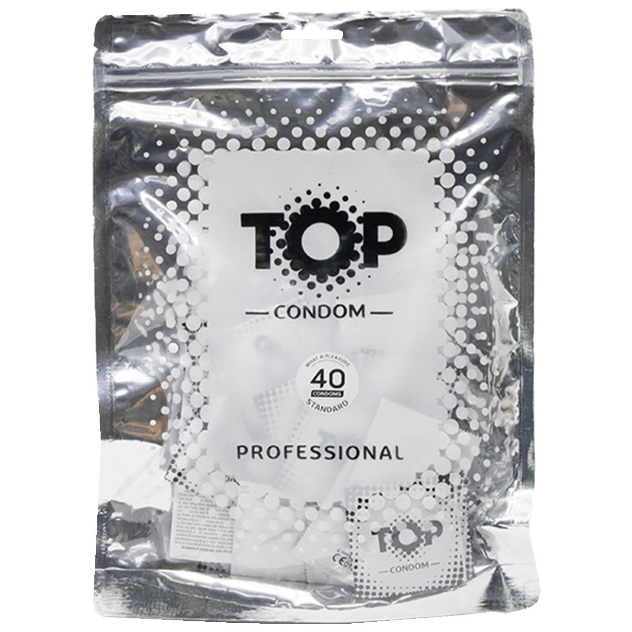 TOP Condom Professional: Pak met 40 standaard condooms.