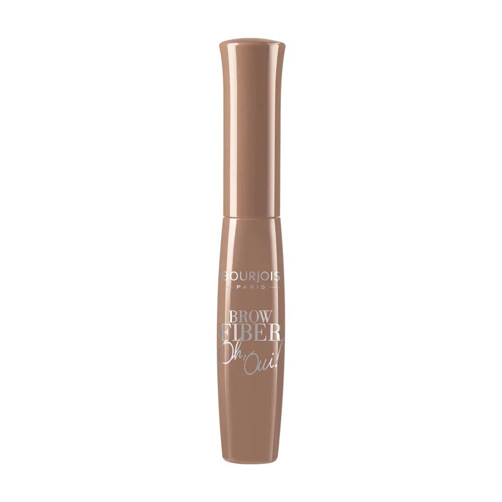 Mascara à sourcils beige. Inscription : Bourjois Paris, Brow Fiber Oh Oui.