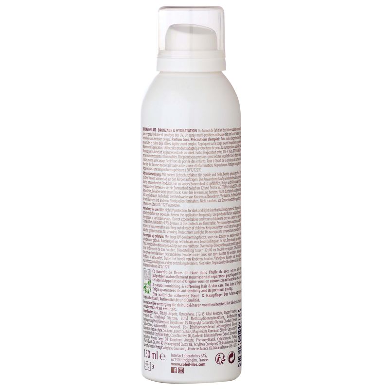 Soleil des Îles Zonnemelkspray met kokosgeur – SPF30