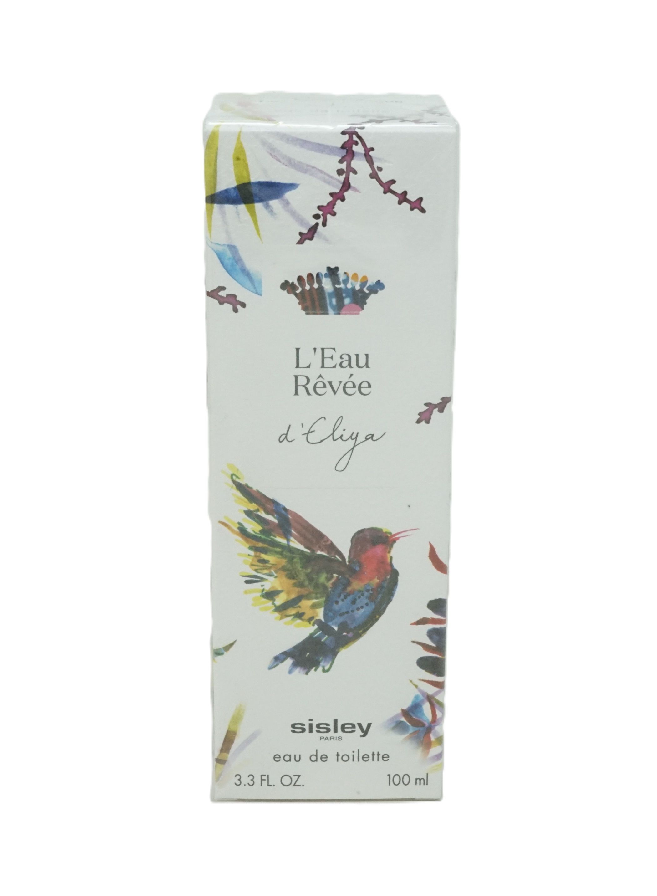Boîte Sisley L'Eau Rêvée d'Eliya Eau de Toilette avec motif oiseau.