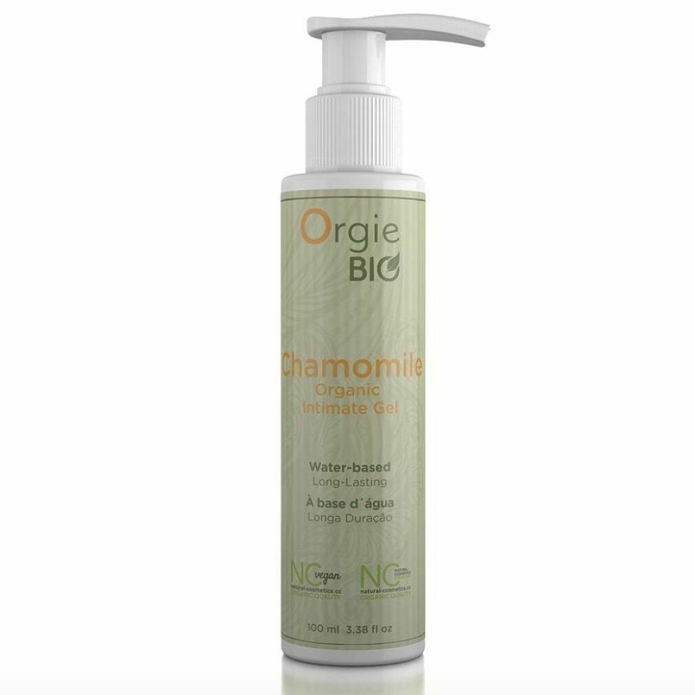 Bouteille de Gel Intime Bio à la Camomille Orgie avec pompe, 100ml.