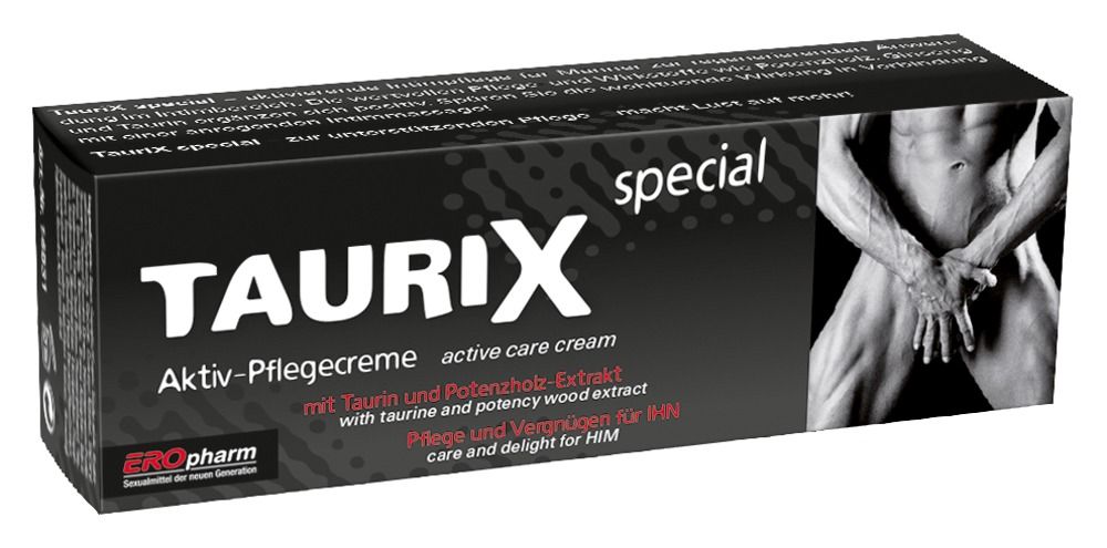 Tube et boîte pliante de crème de soin actif TauriX special.