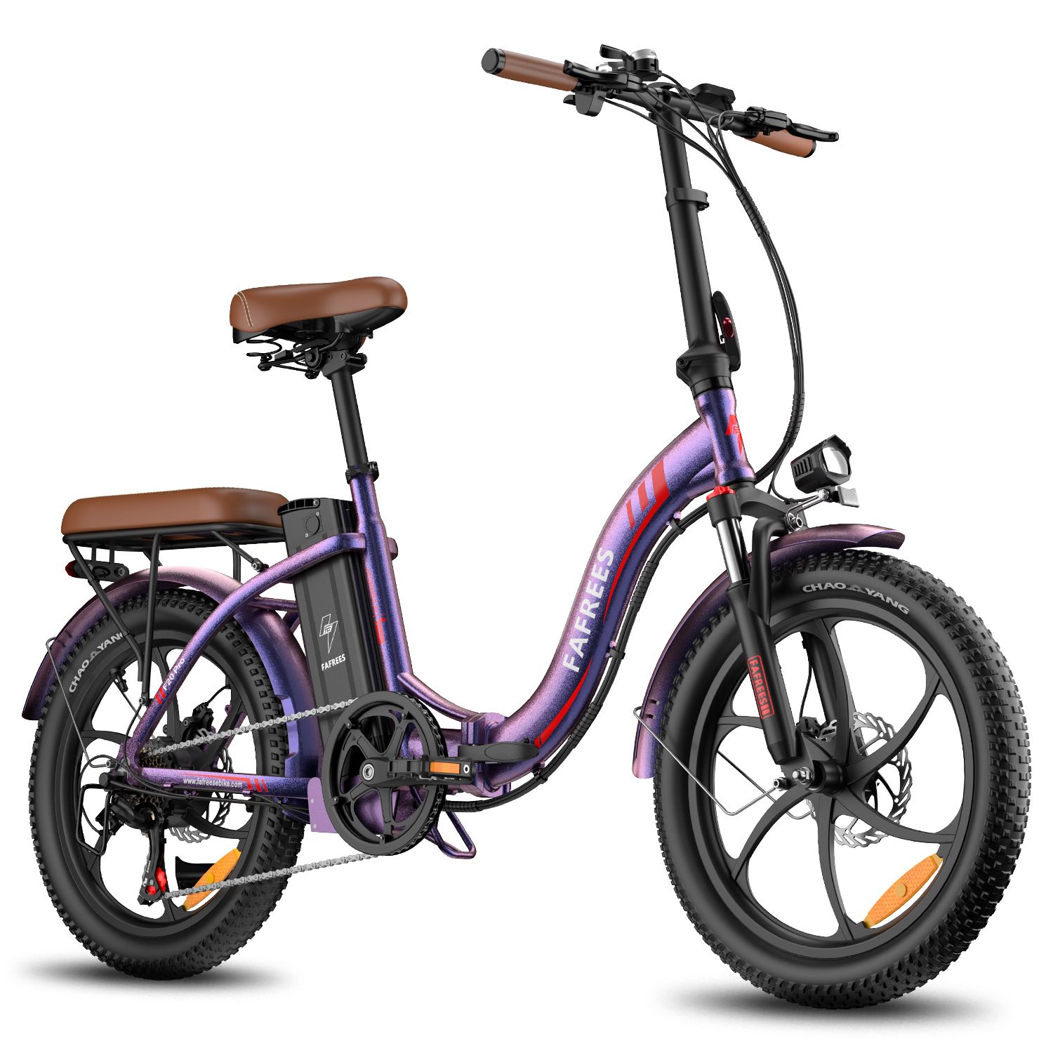 FAFREES F20 Pro Vélo électrique pliant avec batterie 20 Ah, pneus larges 20 pouces et 7 vitesses