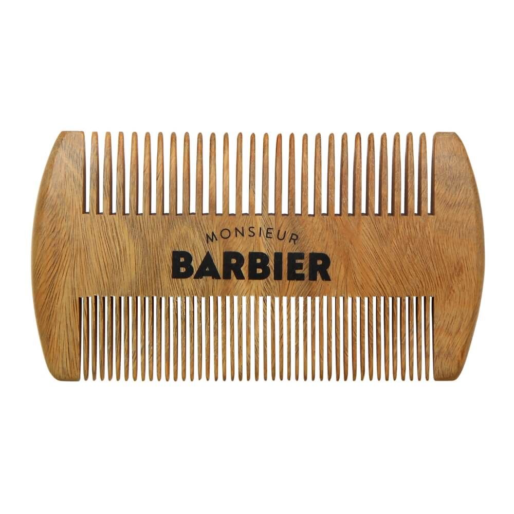 Monsieur BARBIER - Dubbelzijdige baardkam van sandelhout