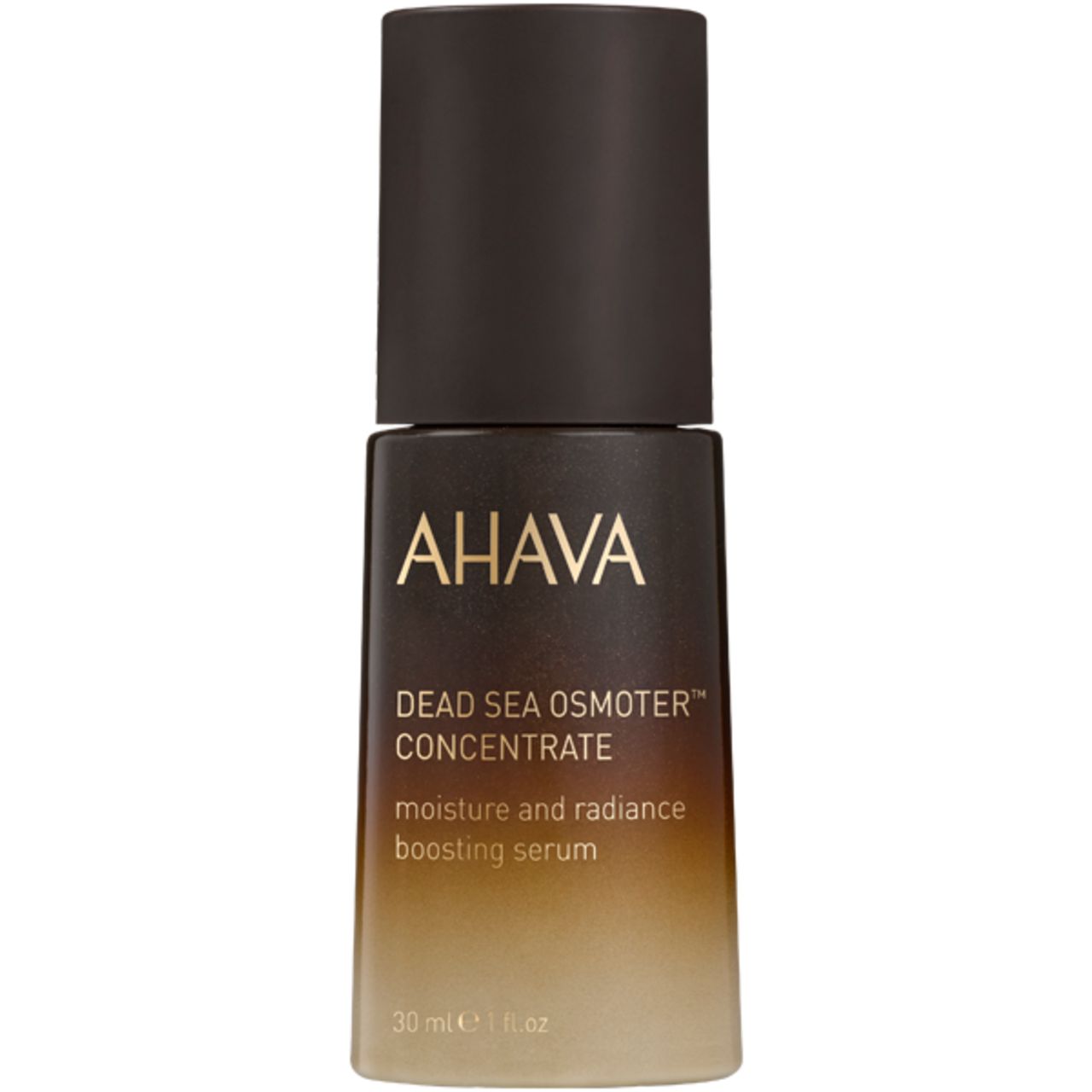 AHAVA Dead Sea Osmoter™ Concentrate serum in bruin-gouden flesje.