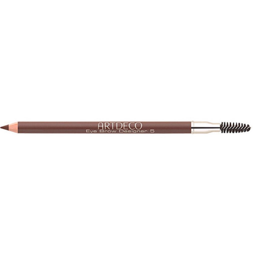 Artdeco Eye Brow Designer 5 wenkbrauwpotlood, bruin, met borstel. Opschrift.