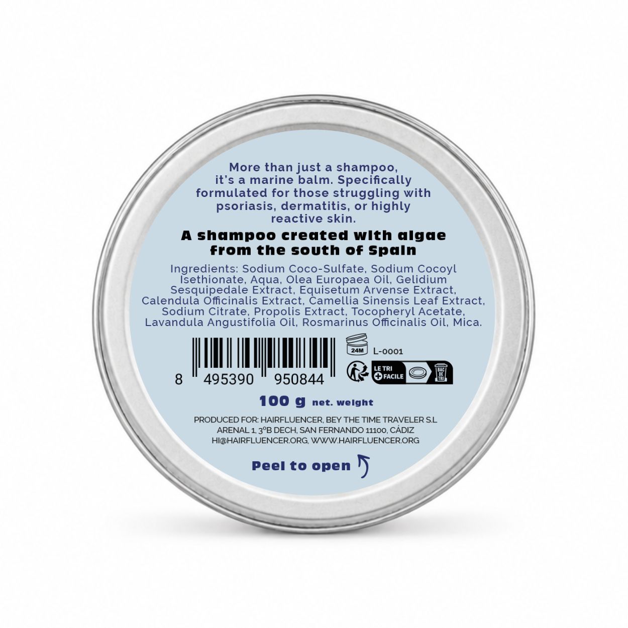 VitalizeNature Ocean Therapy Shampoo Bar – Algenextracten & olijfolie