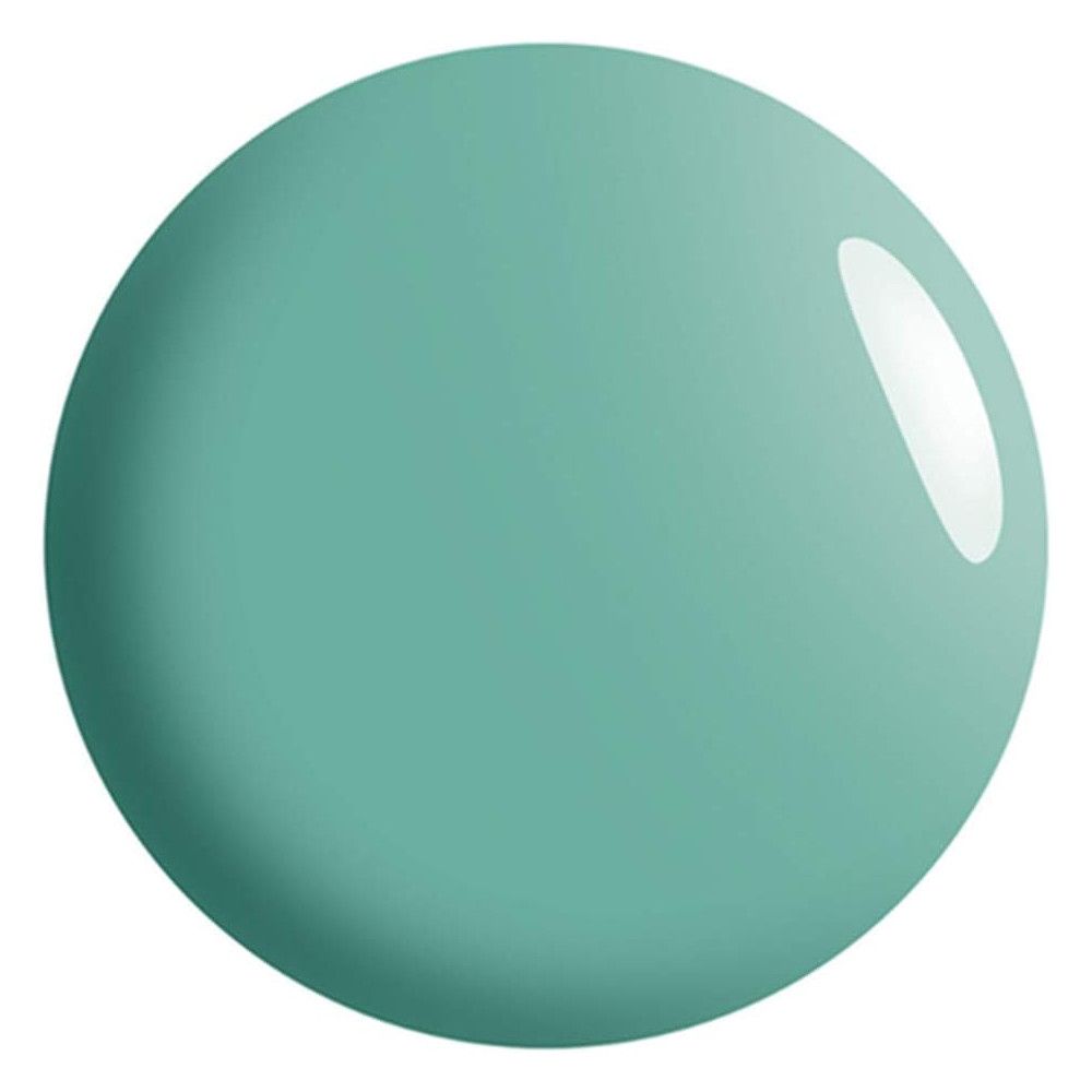 Tache de couleur ronde, turquoise. Surface brillante avec reflet clair.