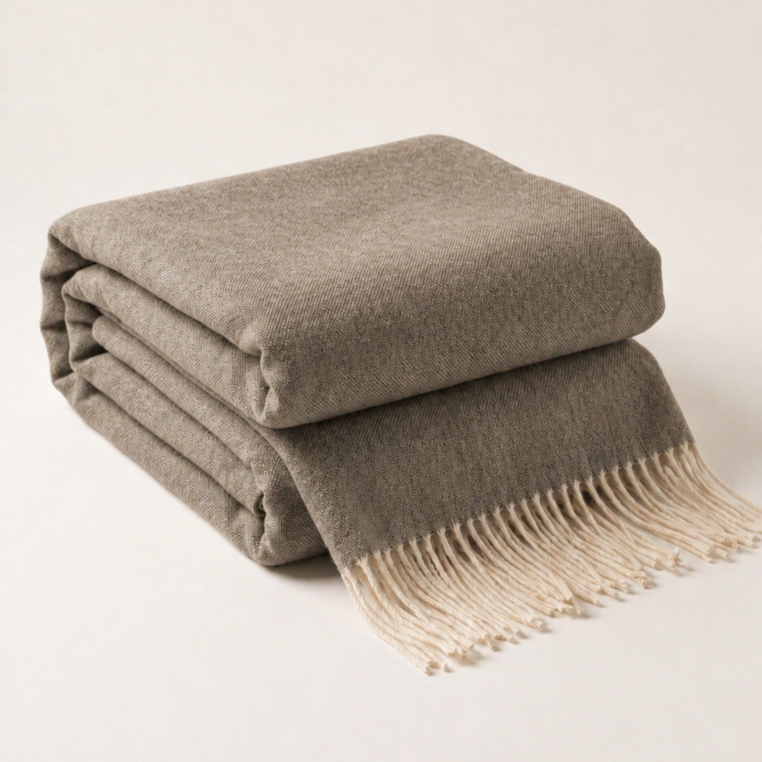 Werpdeken 130x170 cm Cotton Blend Taupe | Lichtgewicht Deken 250 g/m² voor Bank en Bed