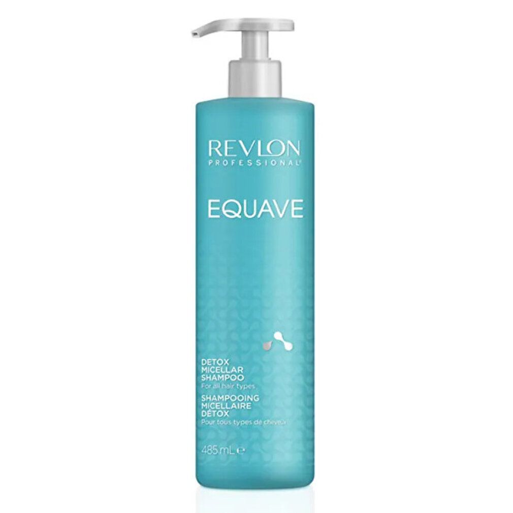 Bouteille de Revlon Professional Equave Detox Micellar Shampoo avec pompe, 485ml.