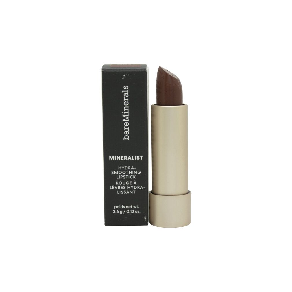 Rouge à lèvres Bareminerals Mineralist Hydra-Smoothing, teinte Integrity, avec boîte noire.