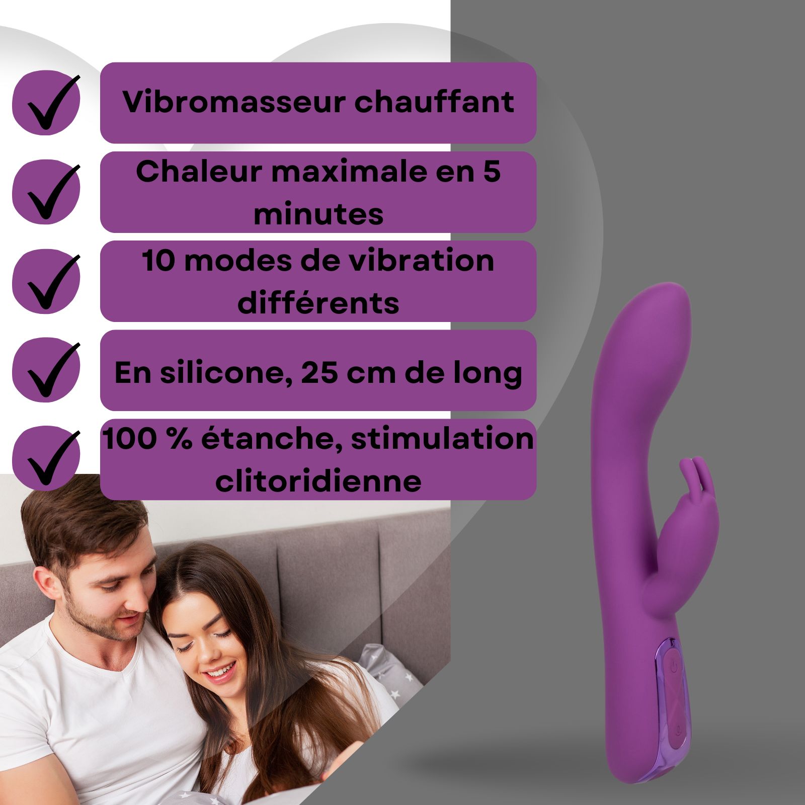 Lovelyness - Vibromasseur Chaud Lapin 1 pc(s) - Farmaline