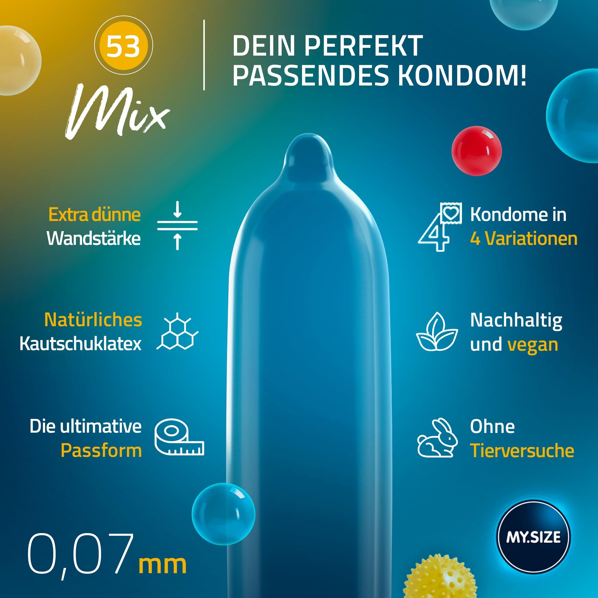 MY.SIZE Mix Condooms Maat 3 53mm