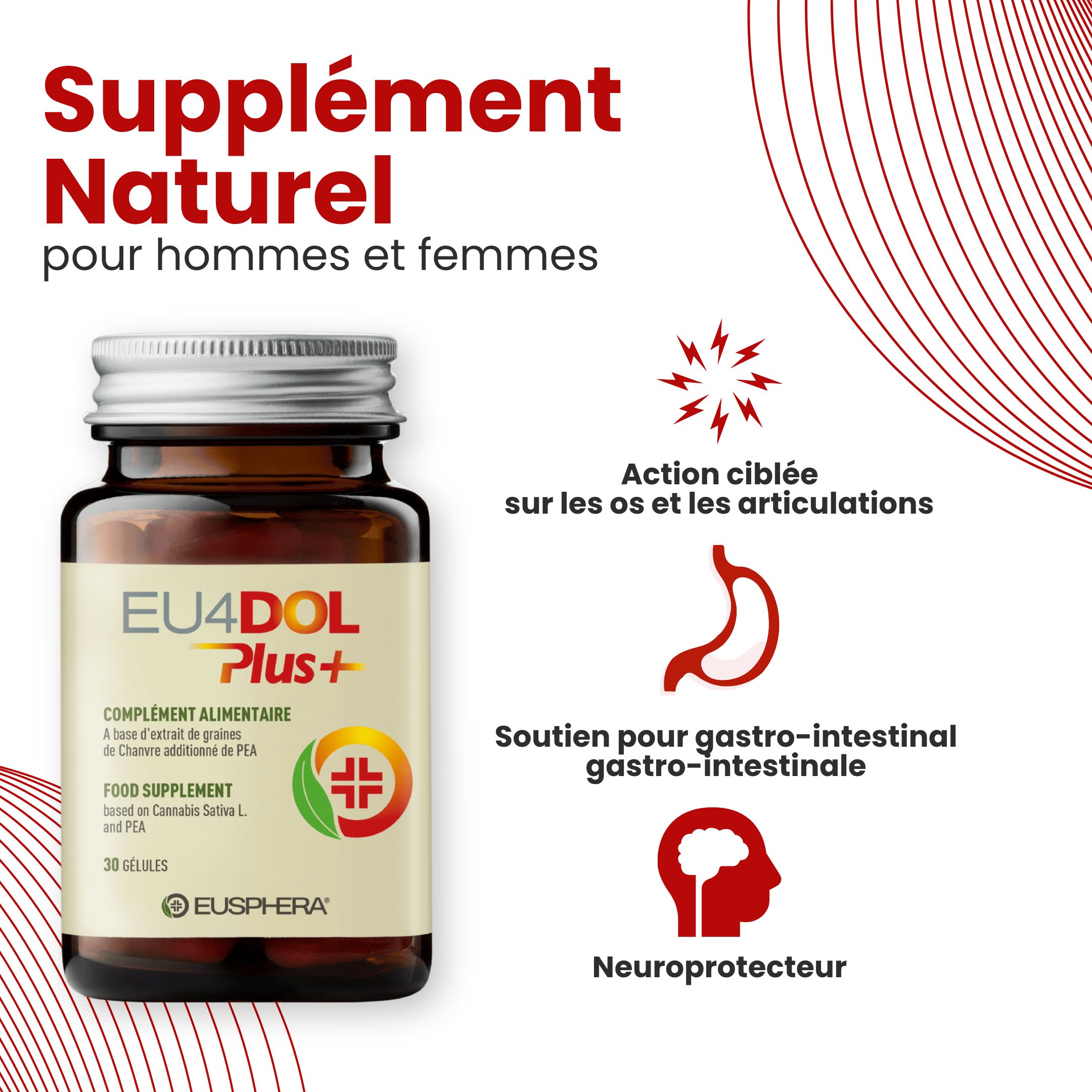 Complément alimentaire Boswelia pour les os et les articulations | Eusphera - EU4DOL PLUS