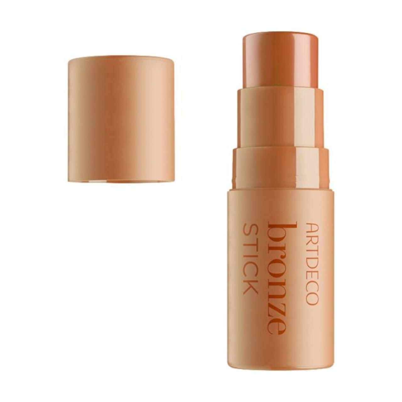 Bronze Stick van Artdeco. Cilindervormige houder met opgedrukte tekst. Dop ernaast. Product in bronskleur.