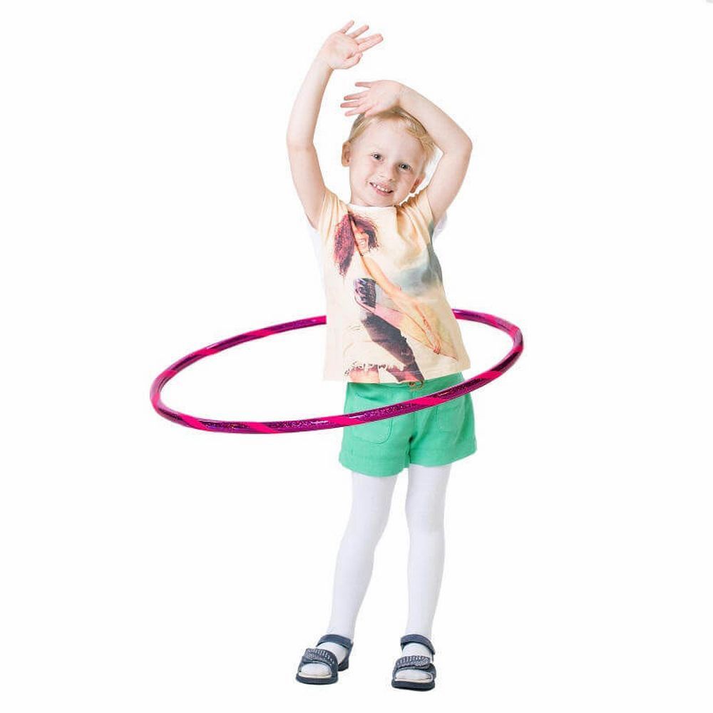 Hoopomania Glamour hula hoop enfant | Ø 60 cm | Rose-Rose