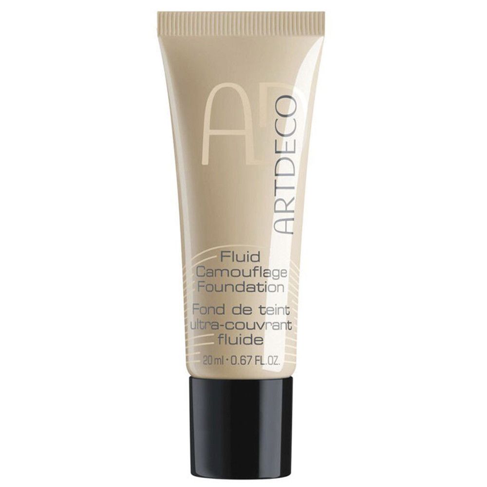 ARTDECO Fluid Camouflage Foundation teinte Neutral / Natural Sand. Tube avec bouchon noir.