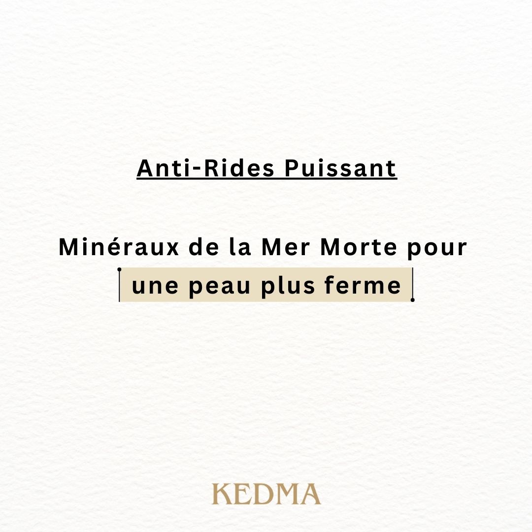 Kedma - Sérum Visage Homme aux Minéraux de la Mer Morte