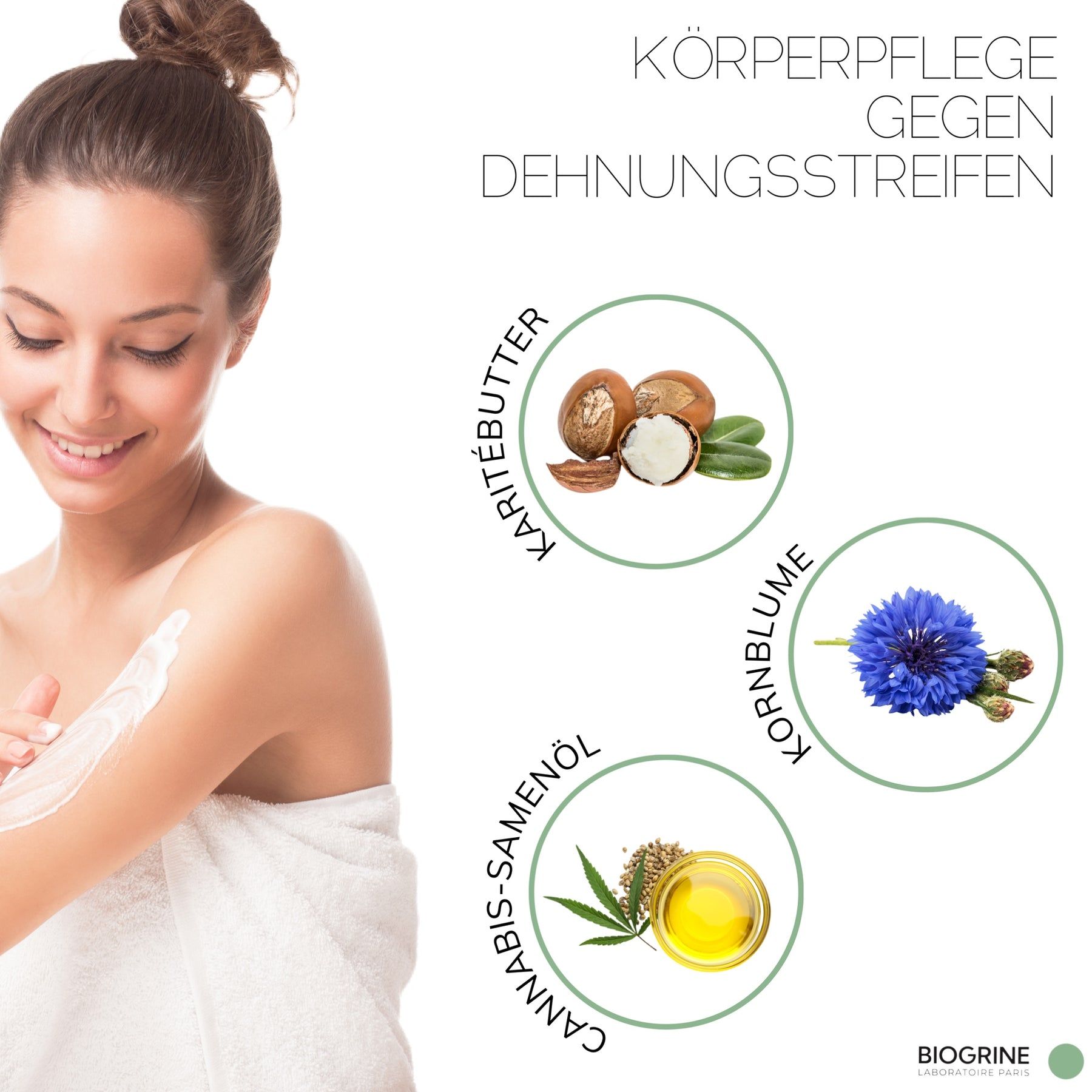 BIOGRINE Hydraterende bodymilk "HARMONY" – CBD, bijenwas en sheaboter