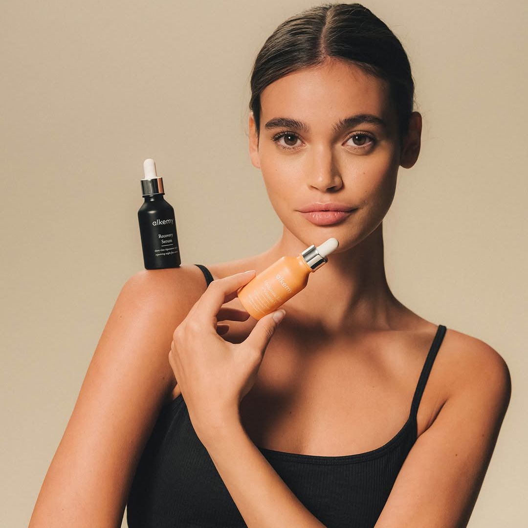 Alkemy Sérum Visage Nuit Anti-Âge, Action Régénérante Hydratante et Illuminatrice