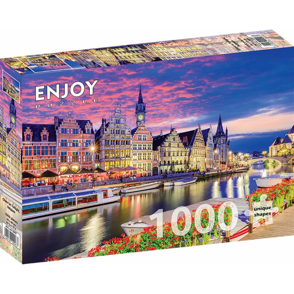 enjoy Puzzel Gent in schemering, België 1000 stuks