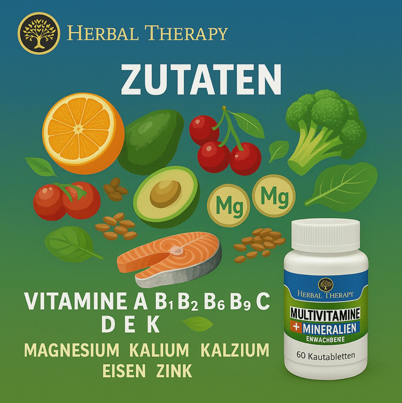 Herbal Therapy MULTIVITAMINEN + MINERALEN Volwassenen