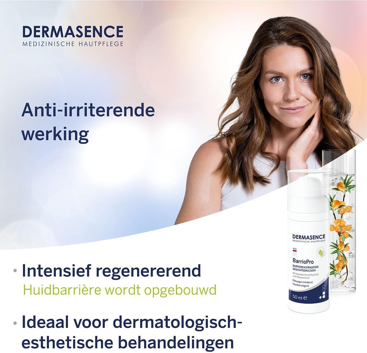 DERMASENCE Medische huidverzorging: Anti-irriterende werking, intensief regenererend. Flacon van 50ml.