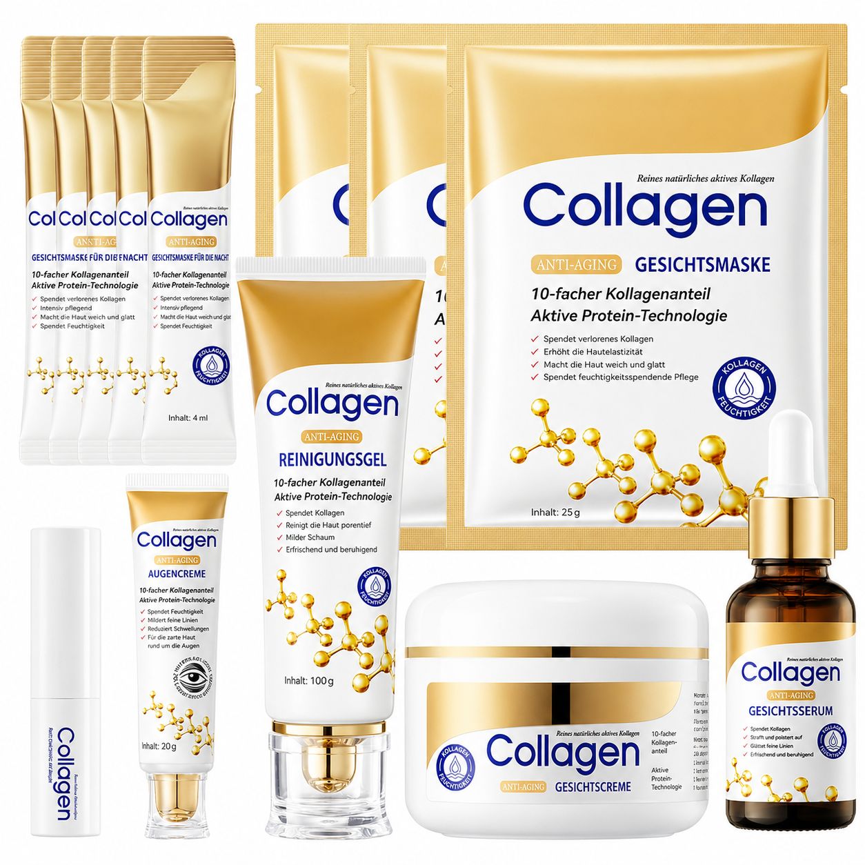 SUMMISHI Coffret de soins au collagène Anti-Âge